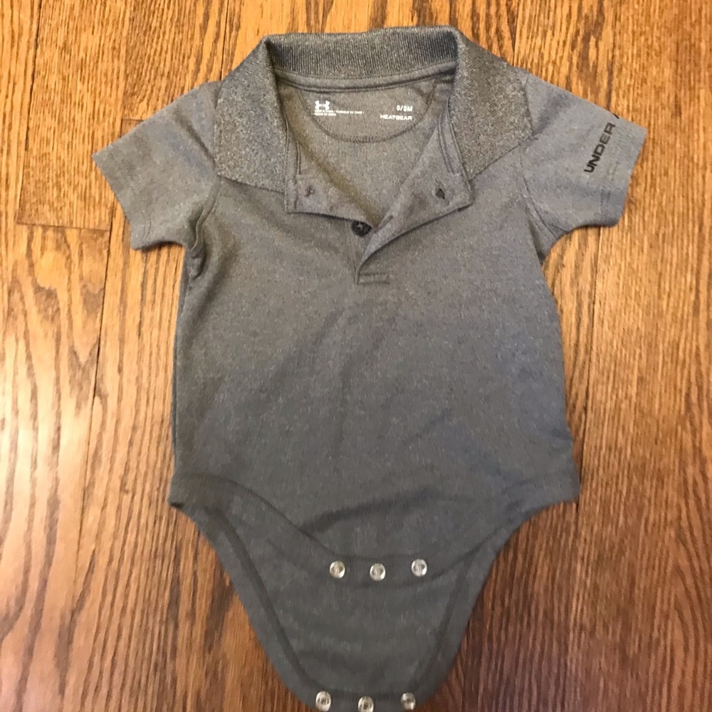 Under Armour collared onesie, 0-3 mo